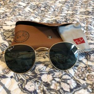 Ray Ban Round Polarized Sunglasses